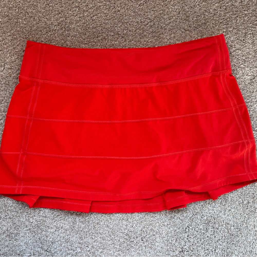 Lululemon Athletica pace rival mid rise regular length tomato red size 8